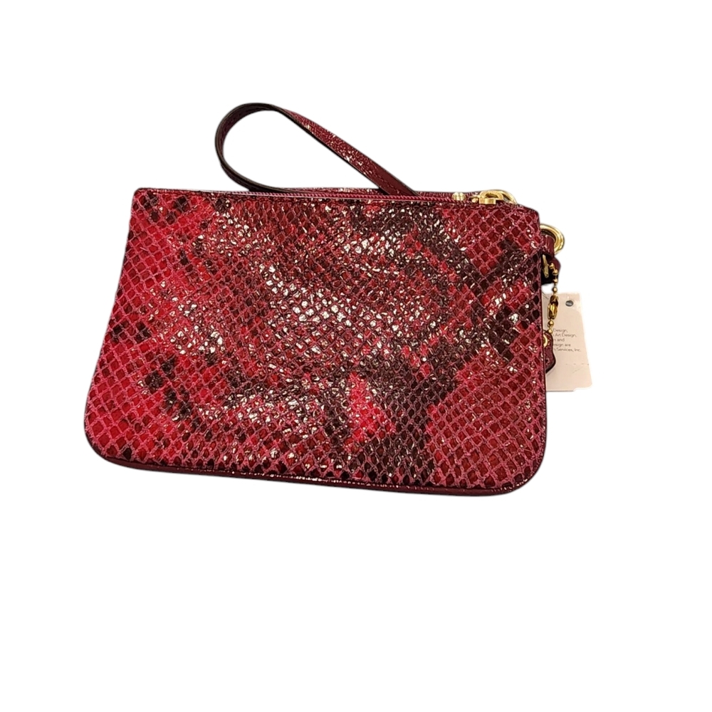 Coach Rasberry wristlet - Picture 2 of 3
